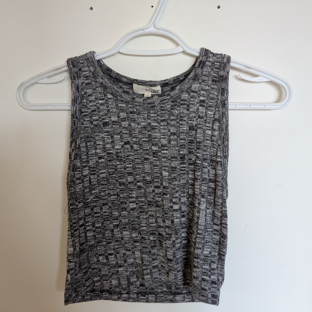 Aritzia High Neck Knit Tank